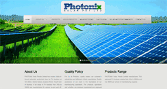 Desktop Screenshot of photonixsolar.com