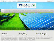 Tablet Screenshot of photonixsolar.com